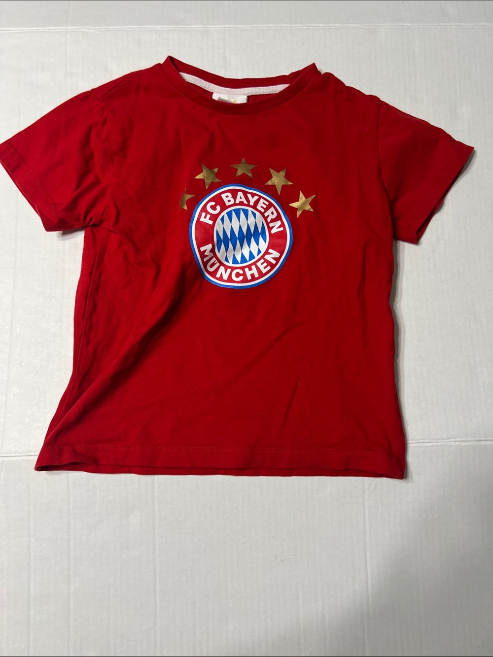 Kids FC Bayern Munchen Red Logo T-Shirt